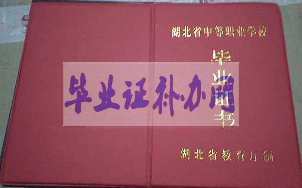 湖北省中專畢業(yè)證圖片【樣本】