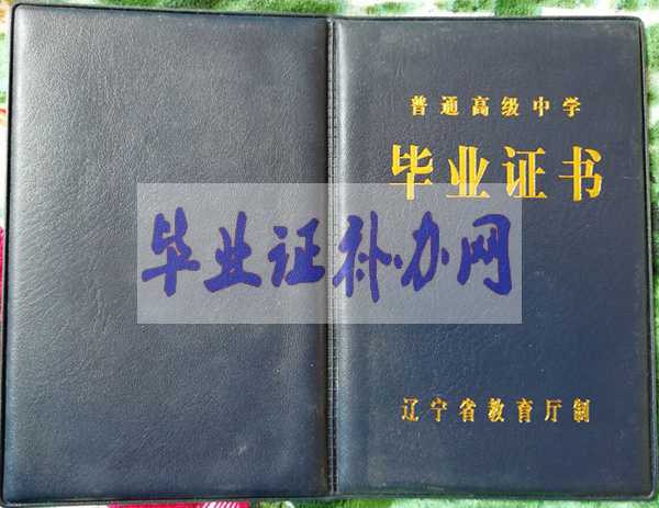 1995年遼寧省高中畢業(yè)證樣本圖片模板