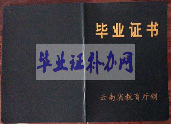 云南省中專畢業(yè)證樣本圖片模板